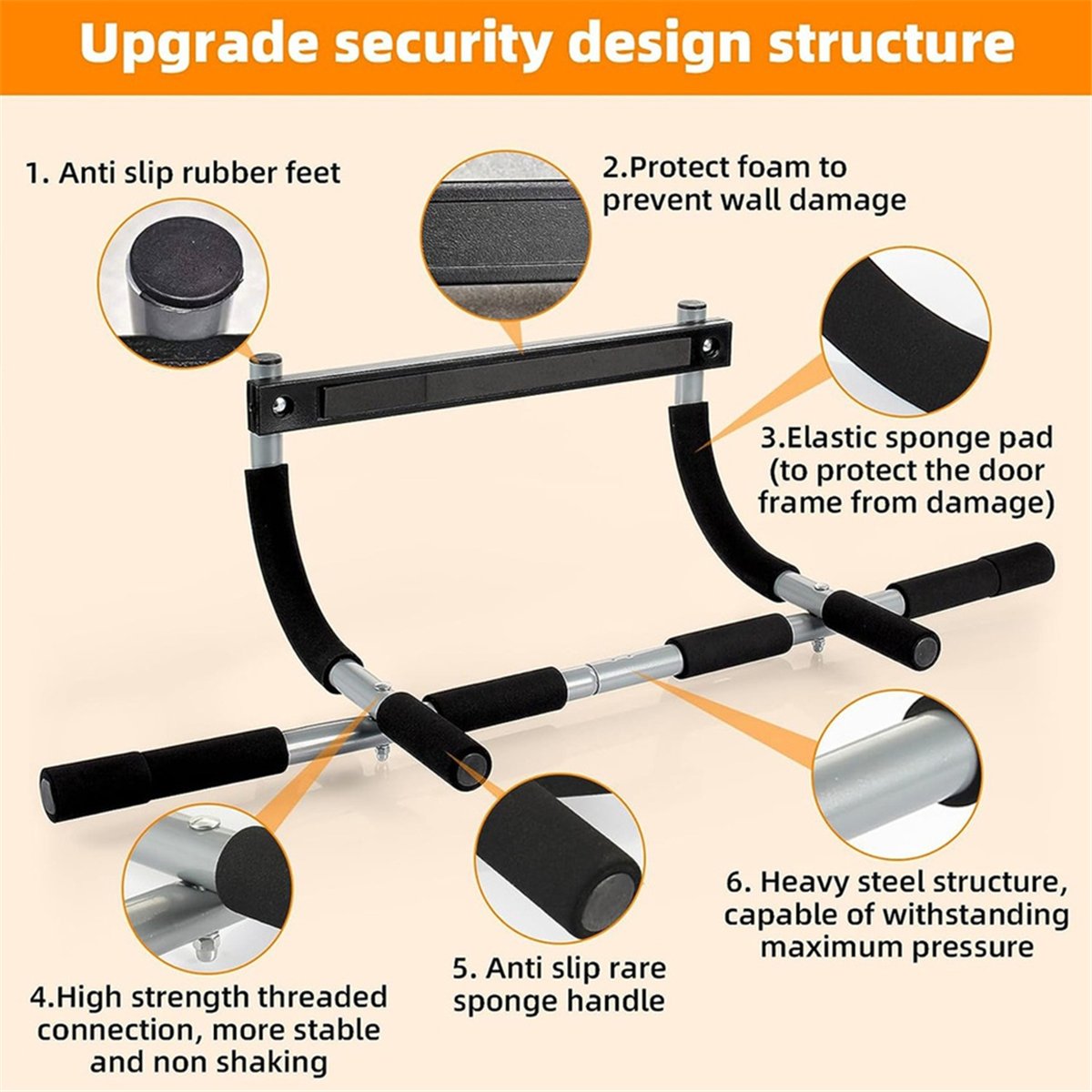 Chin Up Doorframe - ABST Wall Mounted Pull Up Bar