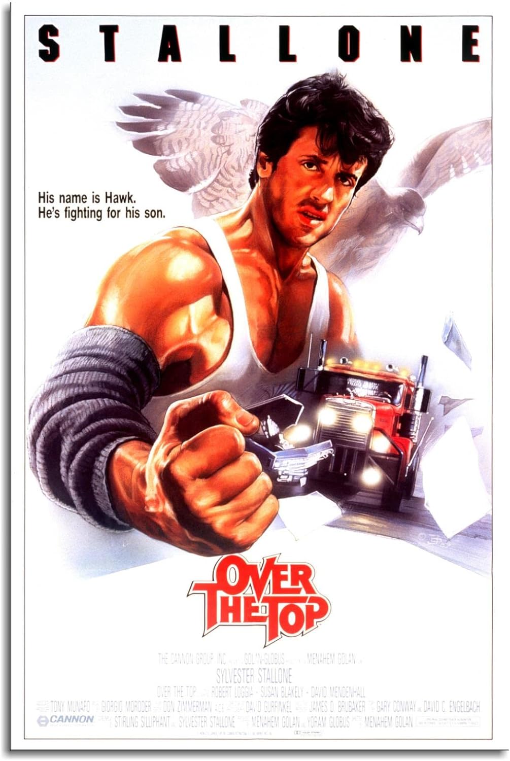 Home Gym Decor - Poster Film Over The Top Cetakan