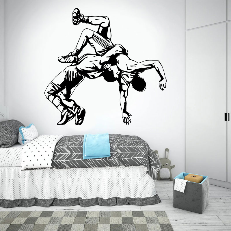 Home Gym Furniture - Stiker Dinding Lempar Gulat Stiker Jiu