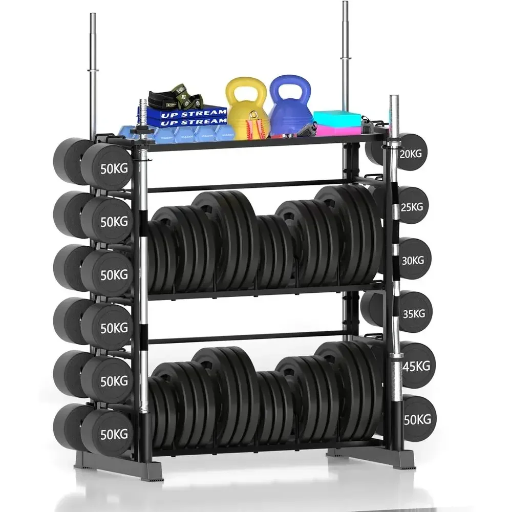 Home Gym Kettlebells - Rak Penyimpanan Plat Beban untuk Gym