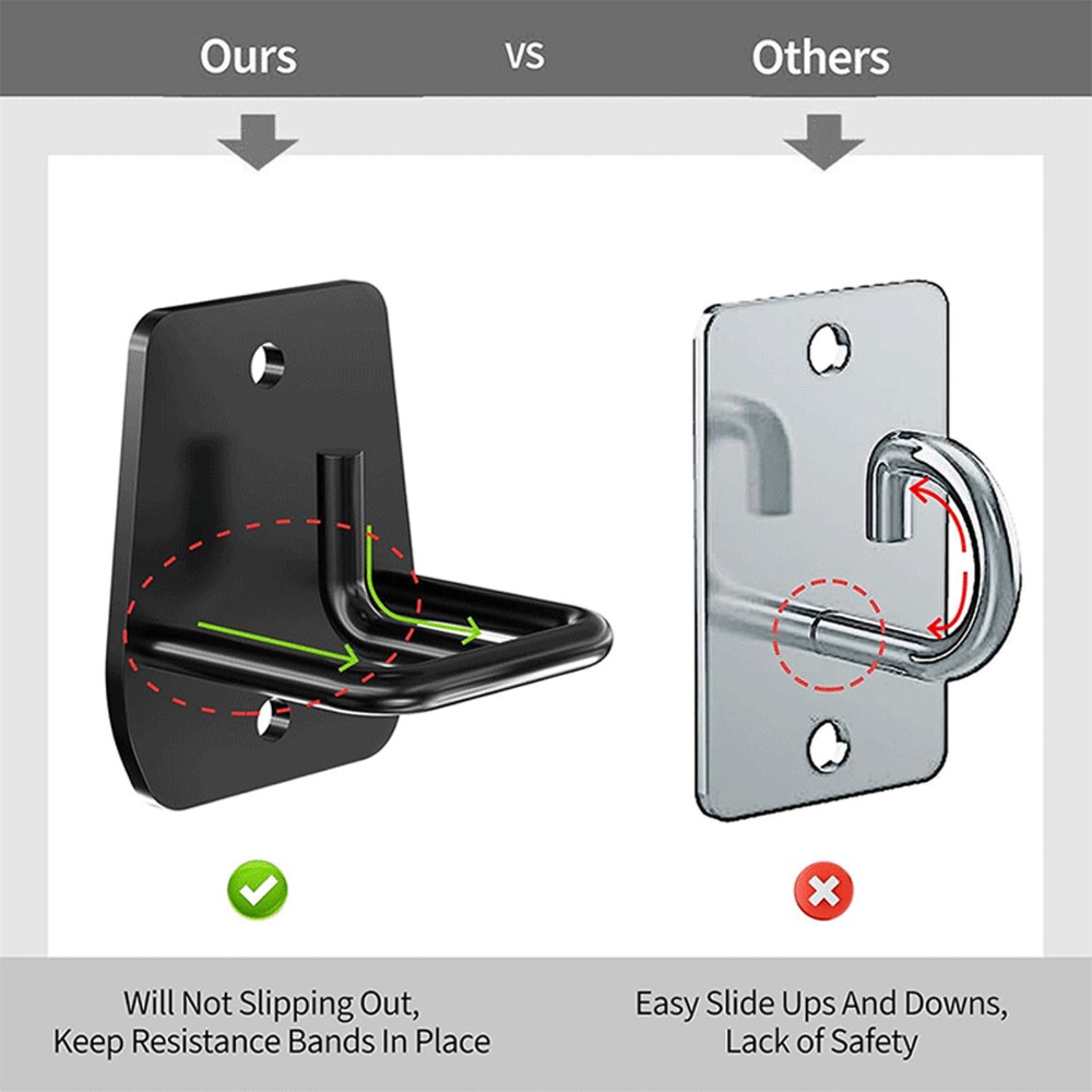 Home Gym Wall - 3Pcs Penyangga Dinding untuk Tali Latihan