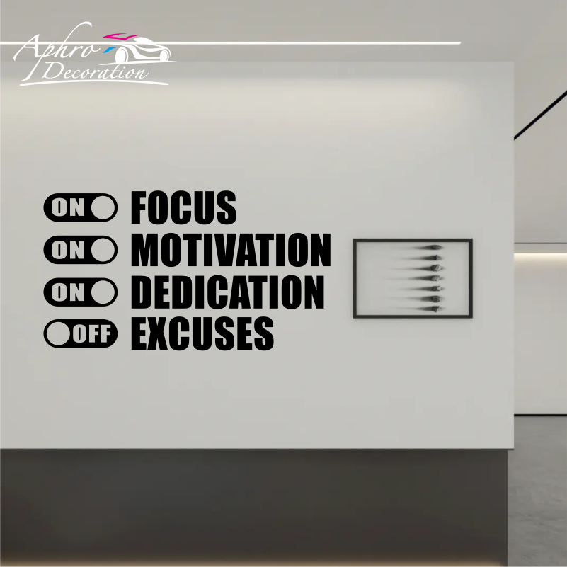 Home Gym Furniture - Fokus Pada Motivasi, Jauhi Alasan, Kutipan