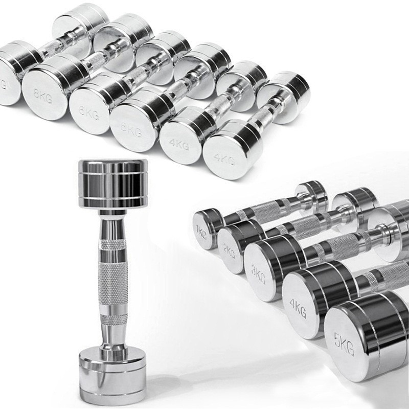 Home Gym Dumbbell Workout - 2-Pack Dumbbell Baja Ultrakompak dengan Pegangan