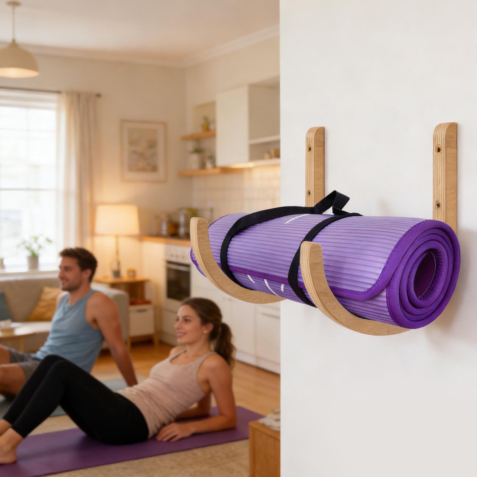 Home Gym Yoga Mat Storage - Rak Penyimpanan Matras Yoga 2 Buah