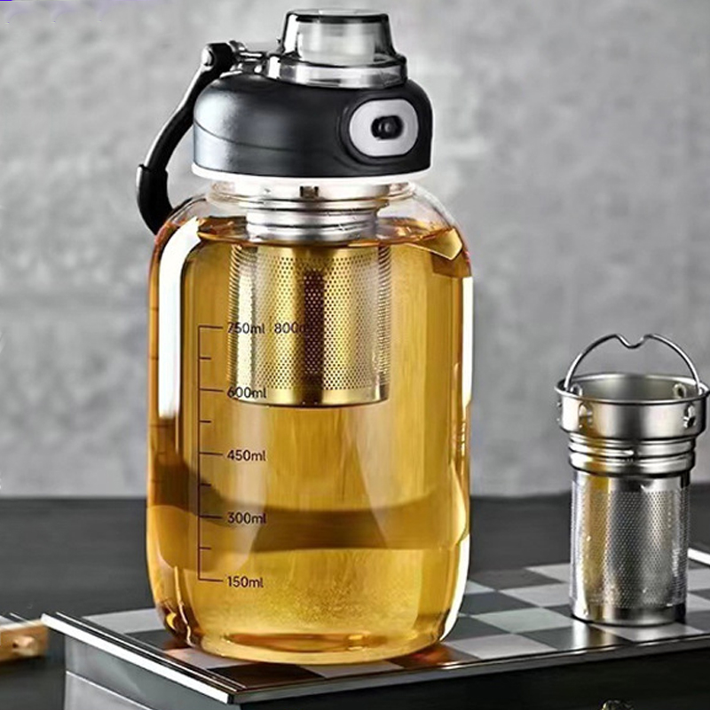 Home Gym Kettler - Botol Air Kaca Besar 800/2500ml dengan