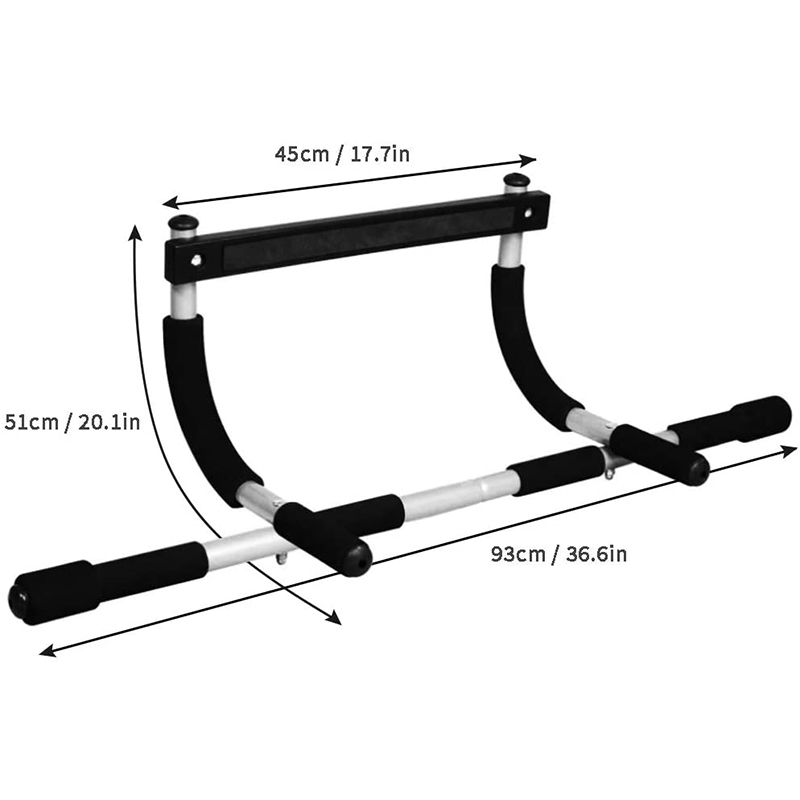 Chin Up Doorframe - Bar Pull Up Horizontal Adjustable untuk