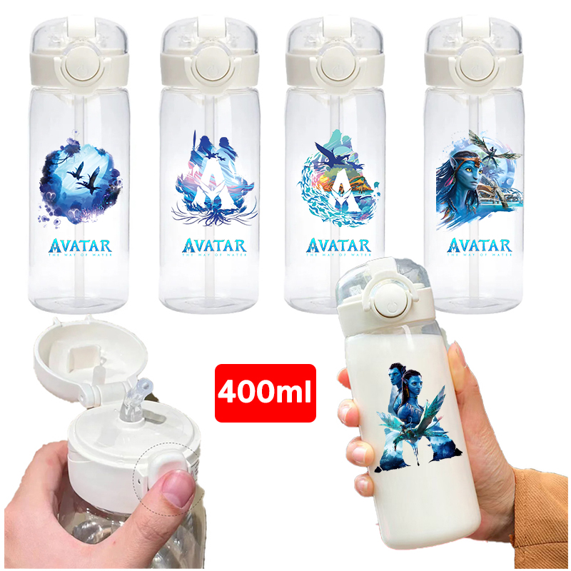 Home Gym Kettler - Botol Air Transparan 400ml Motif Film