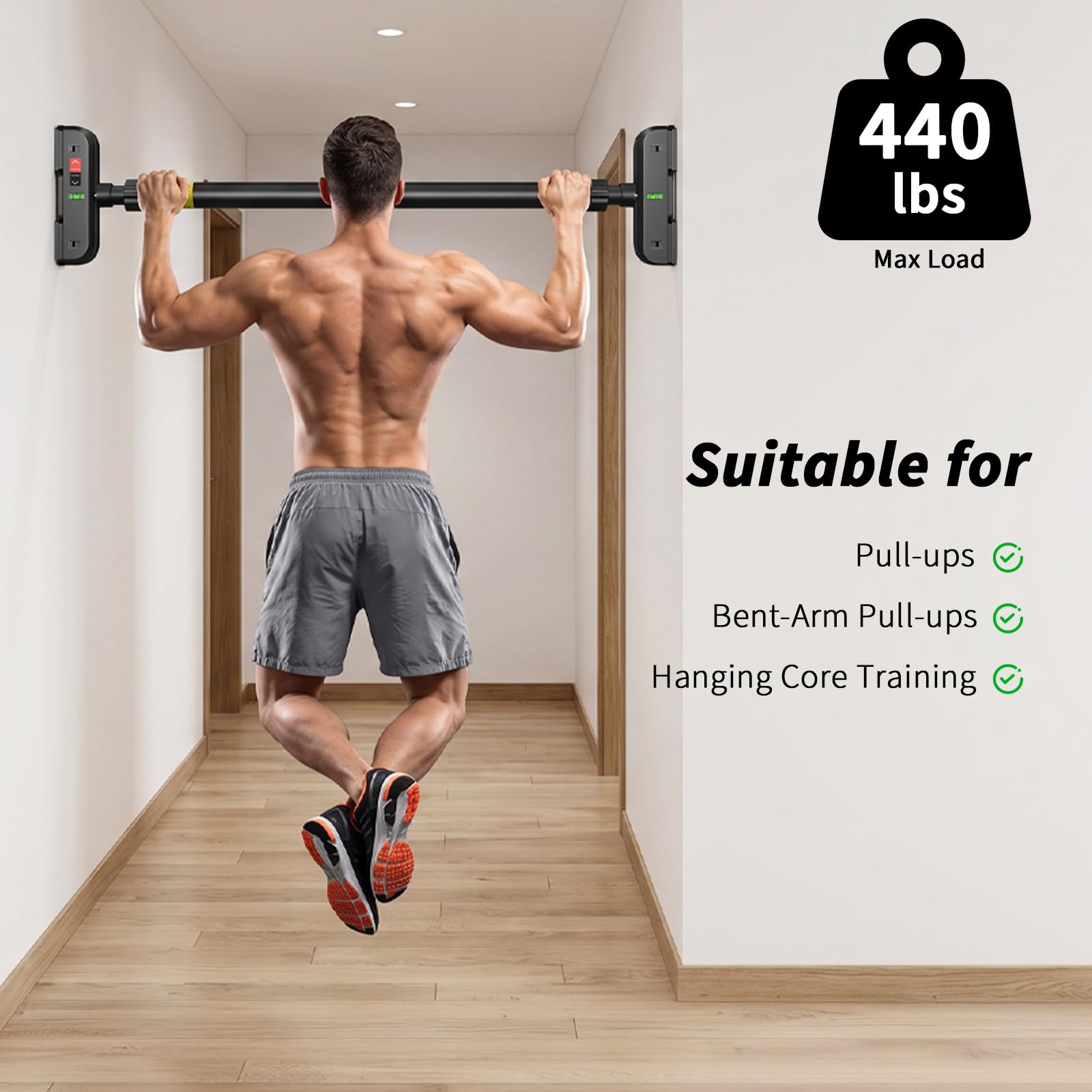 Chin Up Doorframe - Pull Up Bar untuk Pintu, Chin