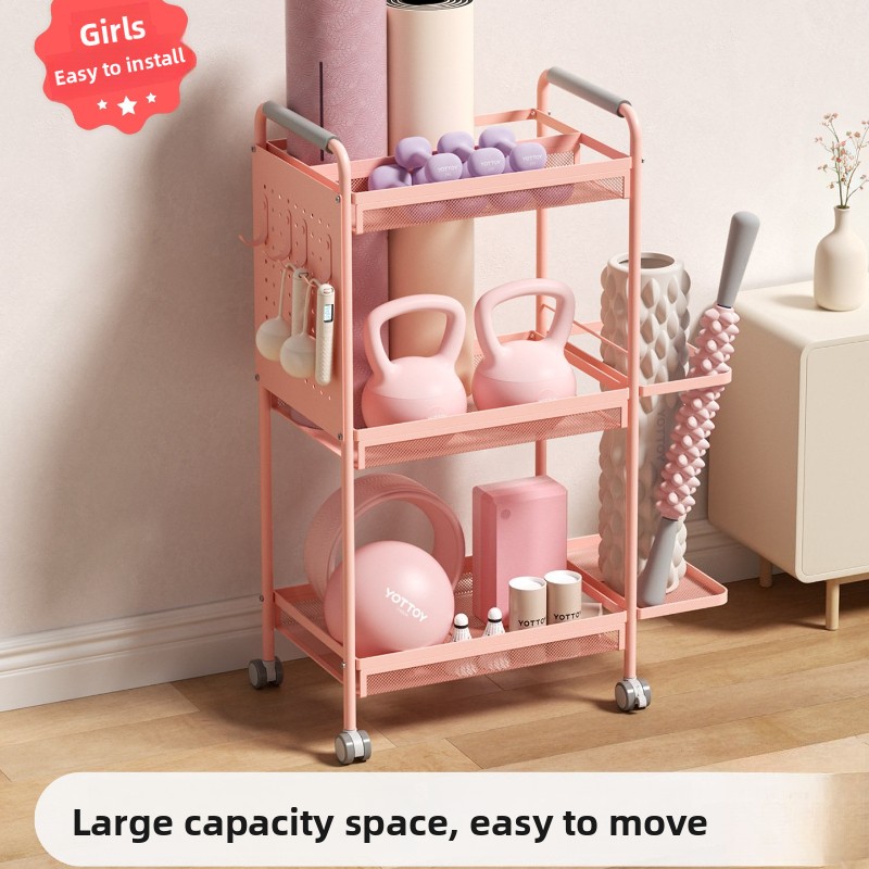 Home Gym Yoga Mat Storage - Rak Penyimpanan Besi Minimalis Multi Lapis