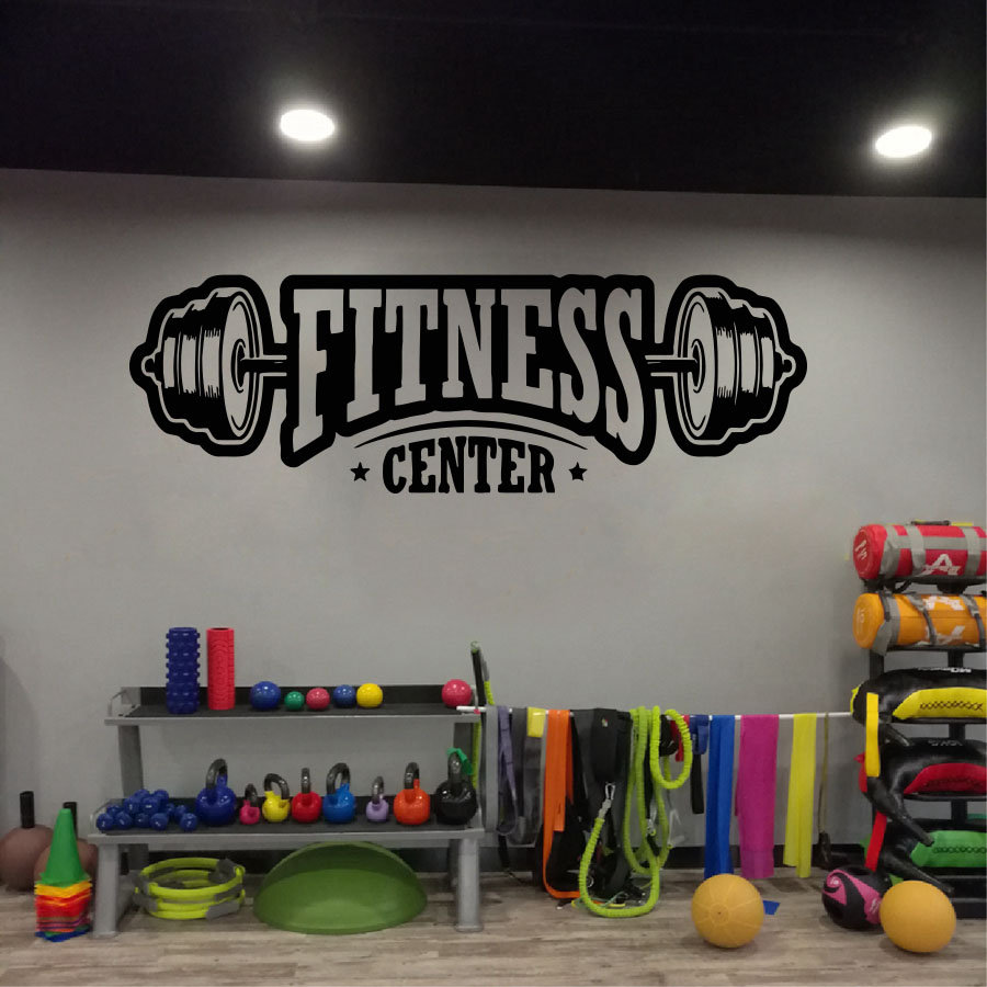 Home Gym Furniture - Gym Vinyl Dekorasi Dinding Decal Klub
