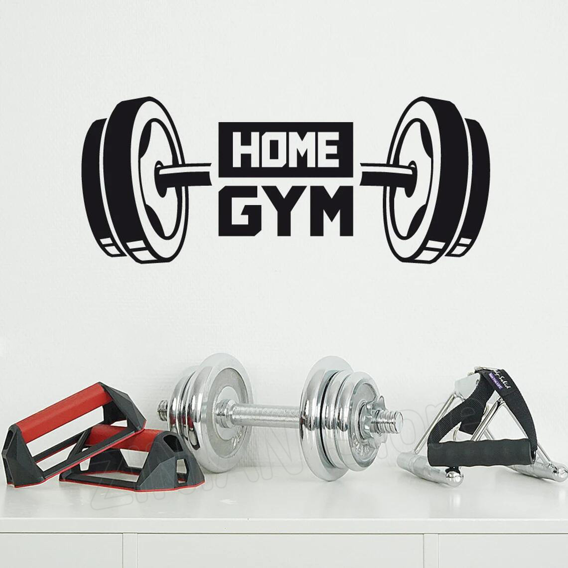 Home Gym Furniture - Stiker Dinding Dekorasi Gym Rumah Kebugaran