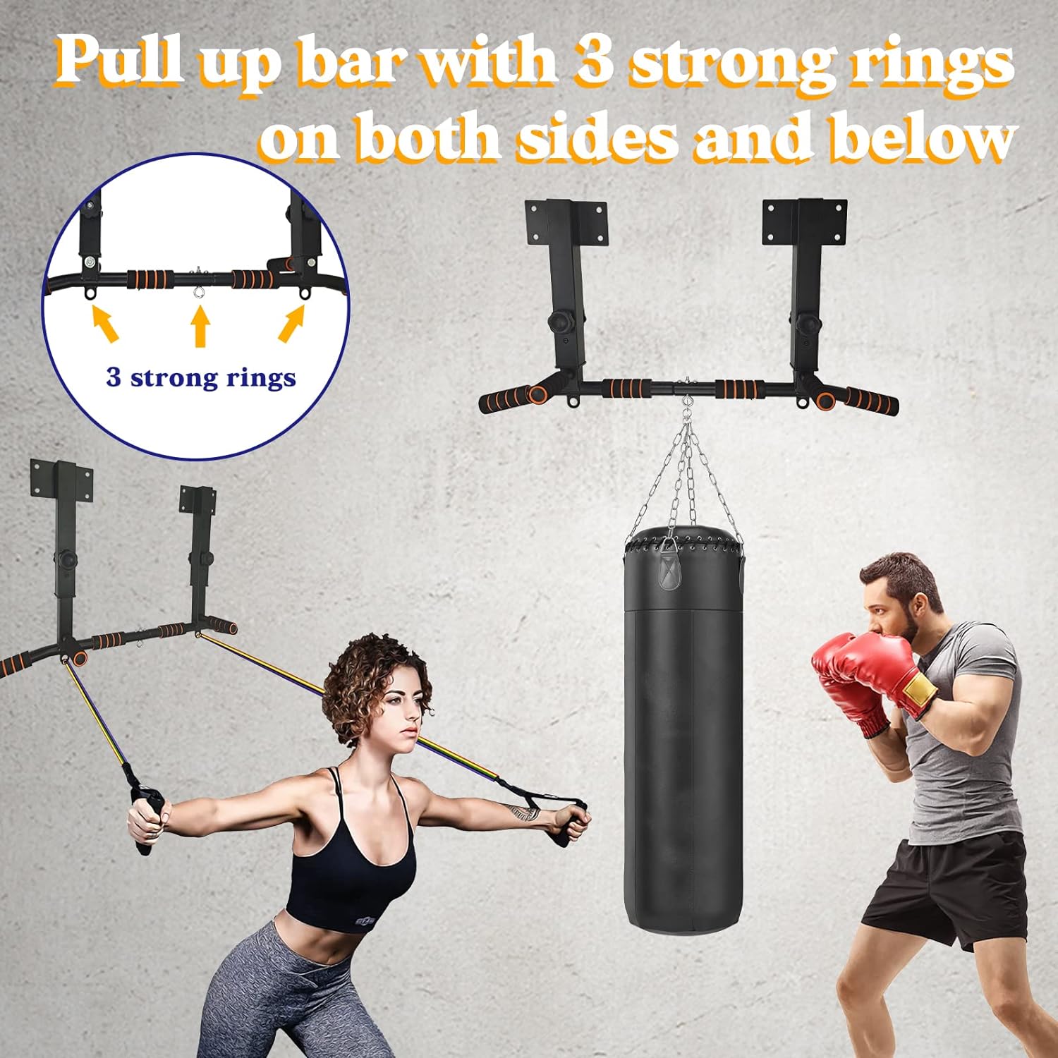 Bar Pull-up Dip Station yang D - Home Gym Wall ulasan dan harga