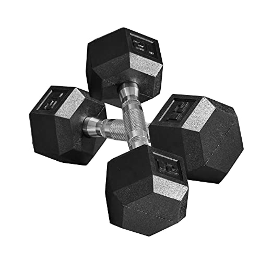 Set Dumbbell Karet 40lbs/45lbs - Home Gym Dumbbell Workout ulasan dan harga