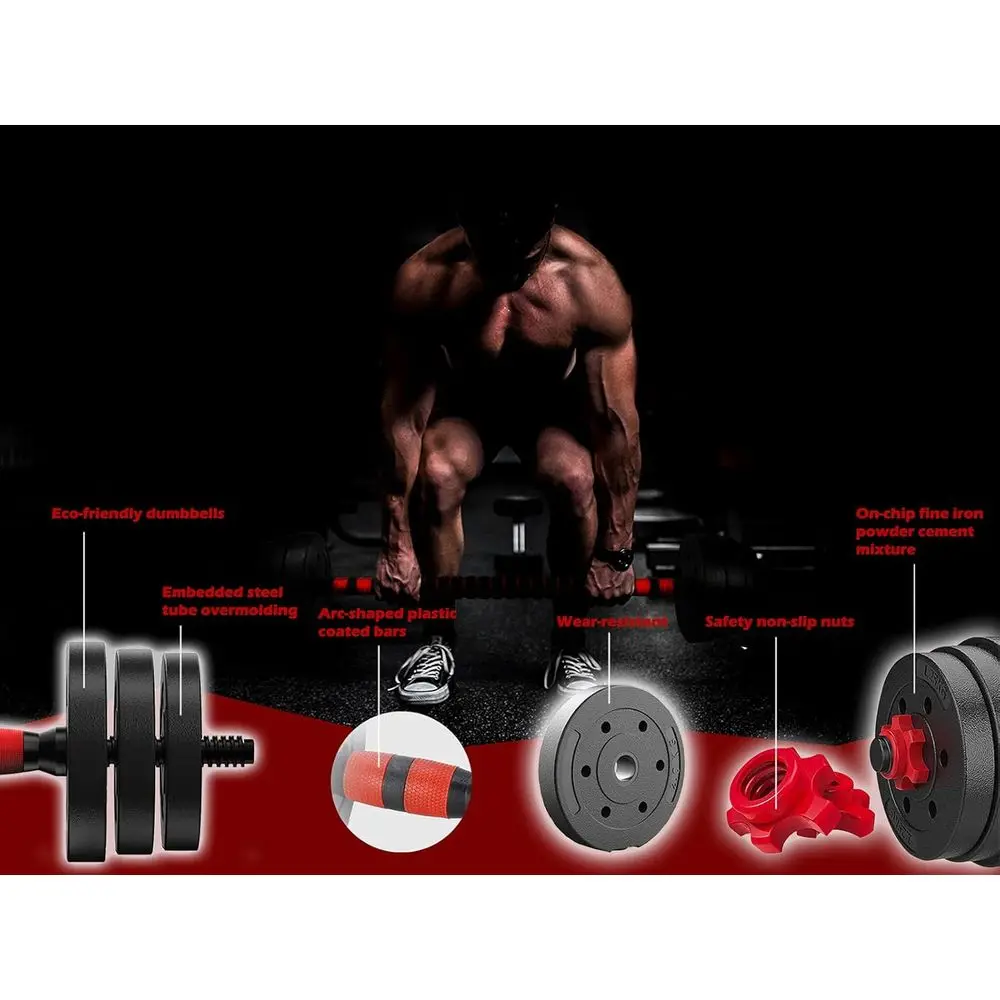 Set Dumbbell Adjustable 44Lbs  - Home Gym Dumbbell Workout ulasan dan harga
