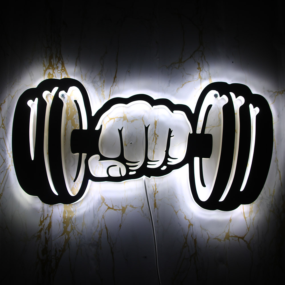 Lampu Dinding LED Kekuatan Dum - Home Gym Dumbbell Workout ulasan dan harga