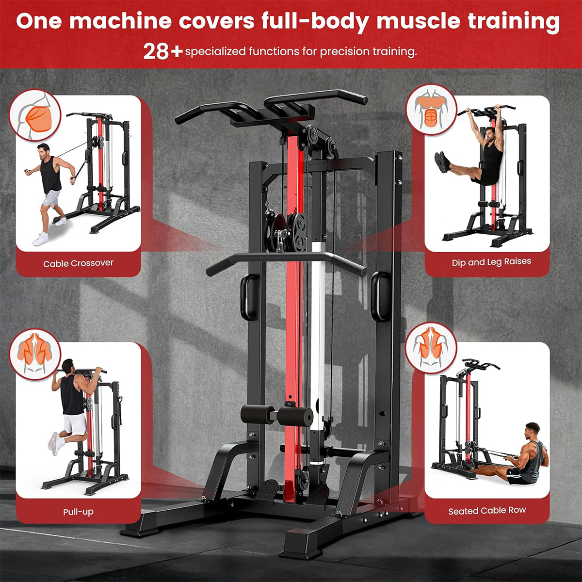 Mesin Gym Rumah Pooboo - Siste - Home Gym Leg Machine ulasan dan harga