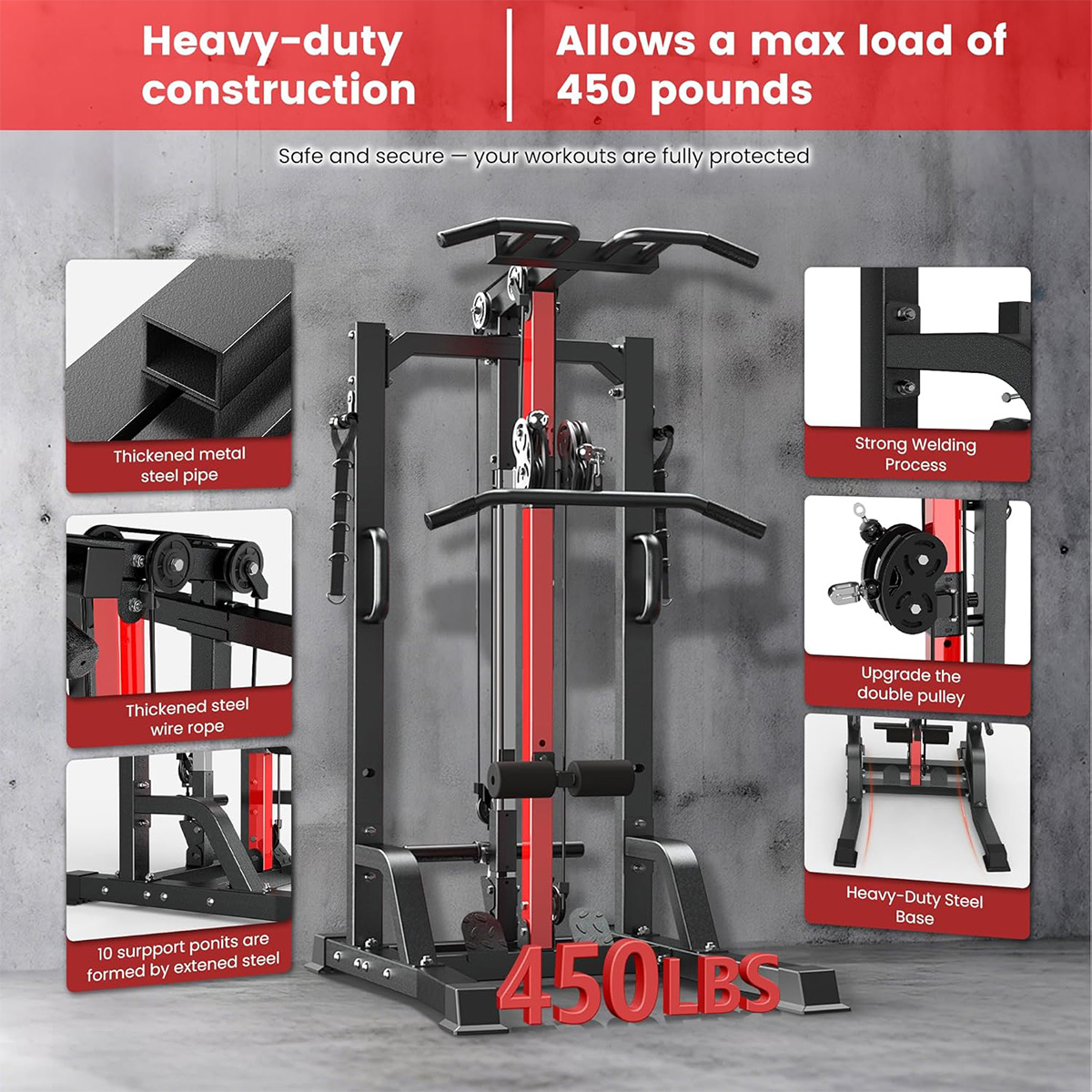 Mesin Gym Rumah Pooboo - Siste - Home Gym Leg Machine ulasan dan harga