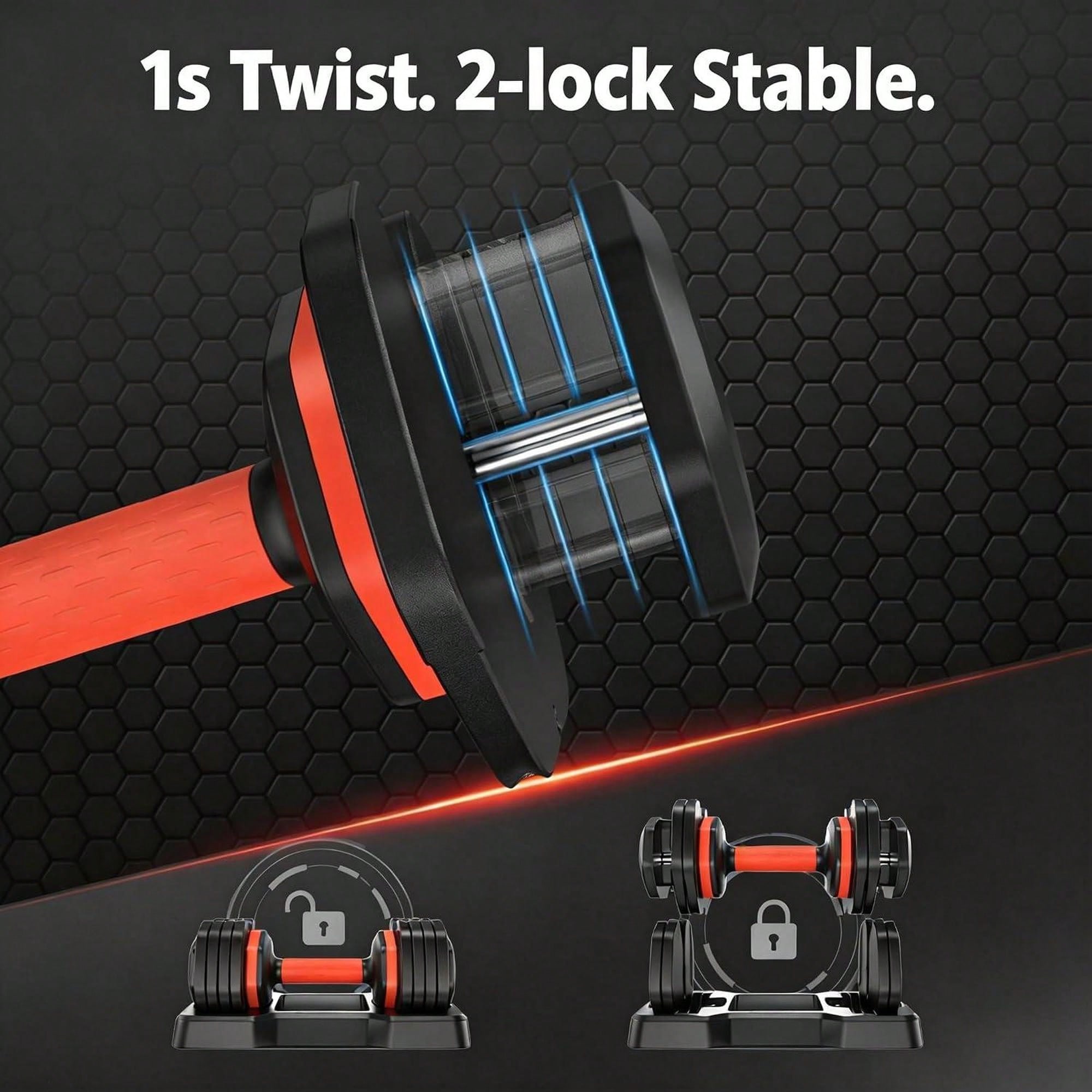 Set Dumbbell Adjustable 2 Buah - Home Gym Dumbbell Workout ulasan dan harga