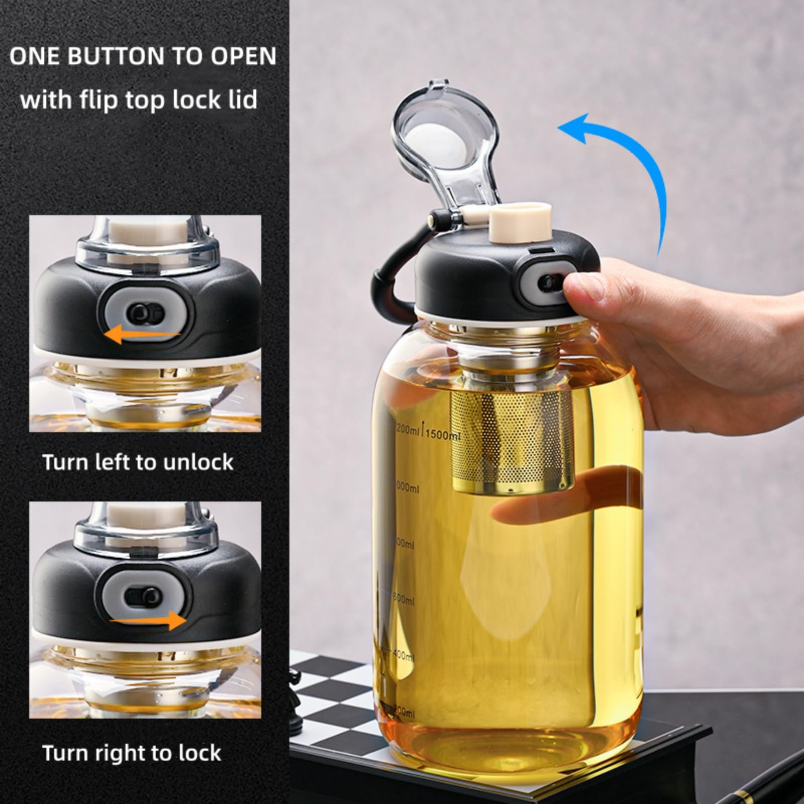 Gelas Teh dengan Infuser - Bot - Home Gym Kettler ulasan dan harga