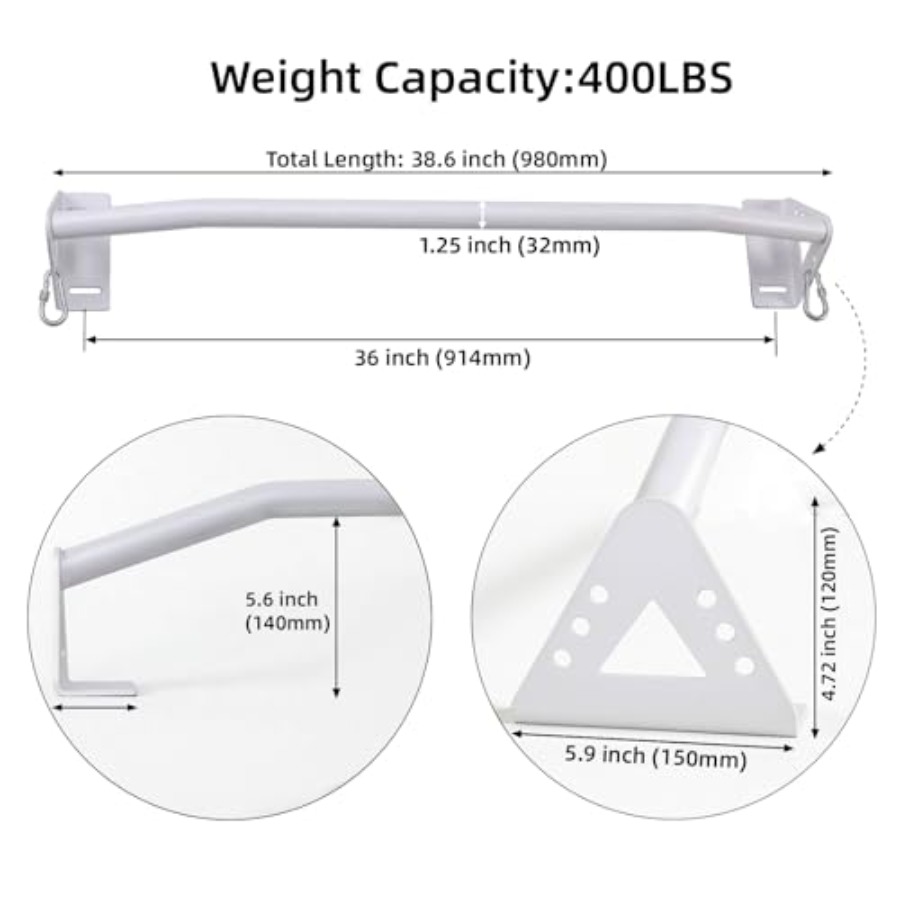 Bar Pull Up Dinding yang Dipas - Chin Up Doorframe ulasan dan harga