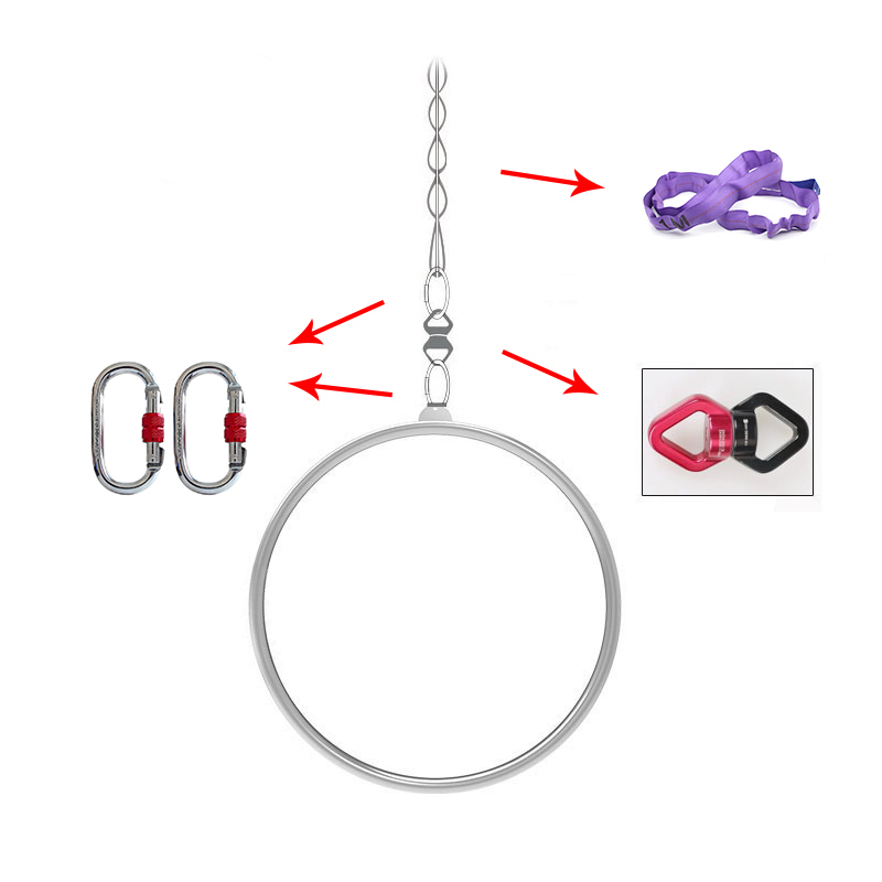 50cm Aerial Hoop Mini Lyra Kit - Home Gym Mini ulasan dan harga