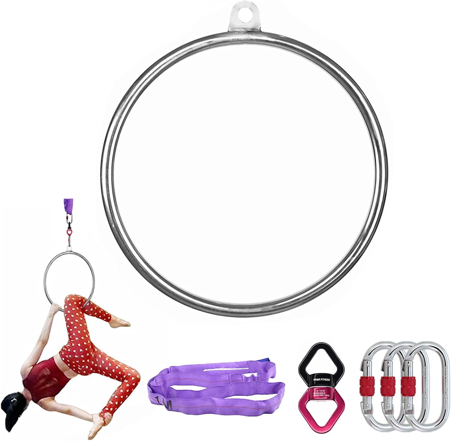 50cm Aerial Hoop Mini Lyra Kit - Home Gym Mini ulasan dan harga