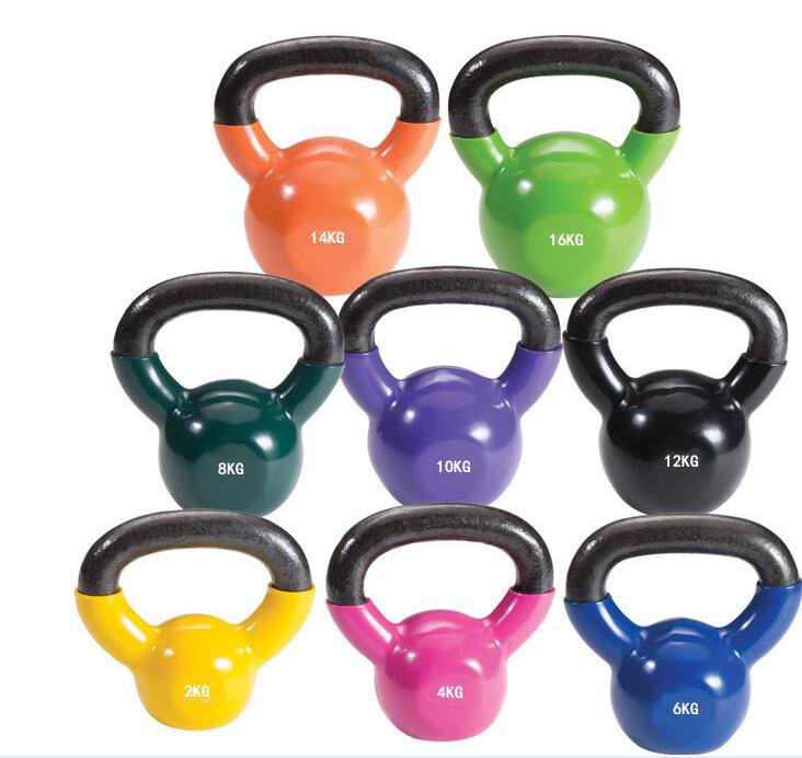 Kettlebell Vinyl Berlapis untu - Home Gym Kettlebells ulasan dan harga