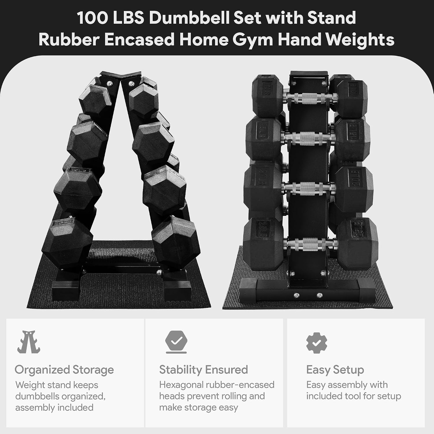 Set Dumbbell Hexagonal Berlapi - Home Gym Dumbbell Workout ulasan dan harga