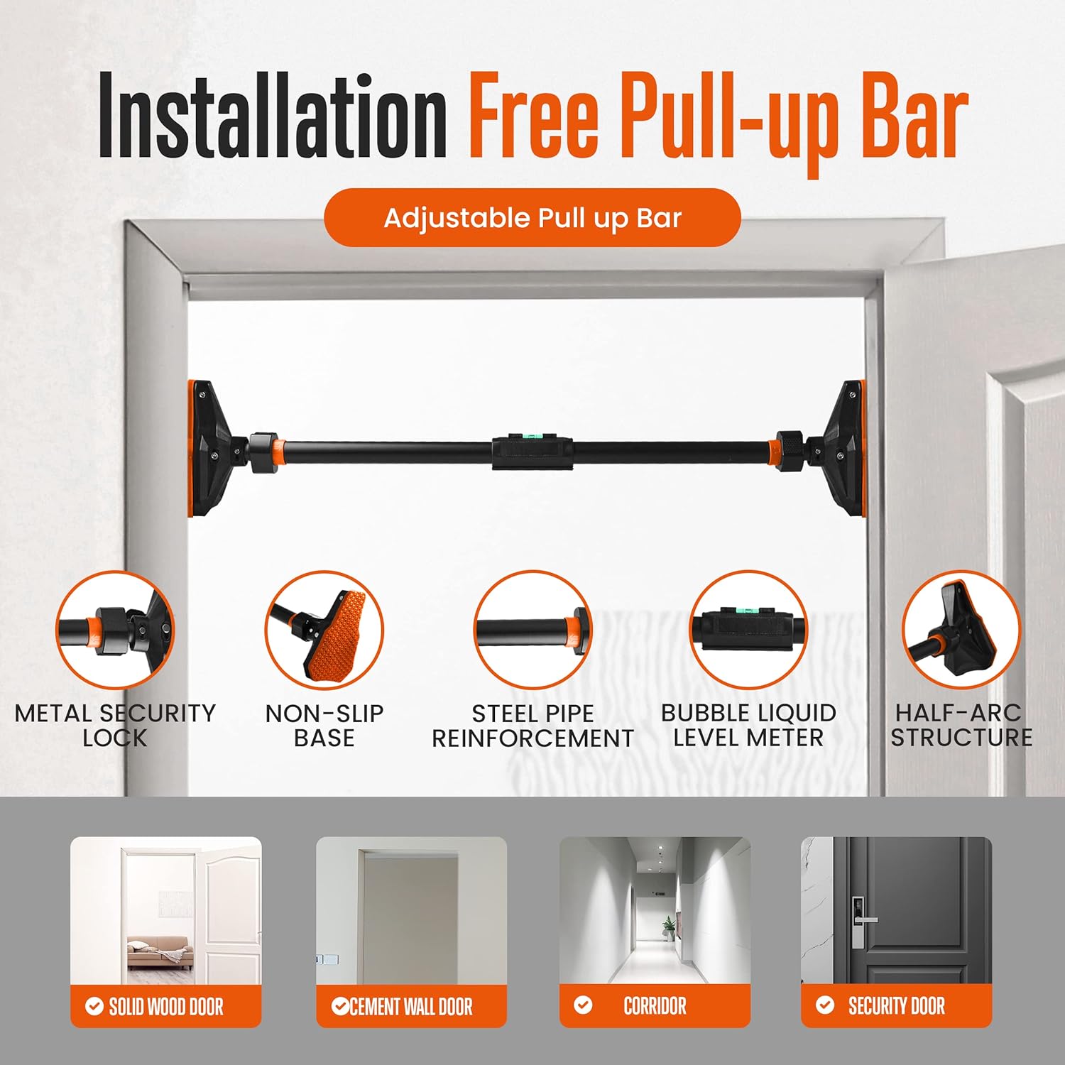 Bar Pull Up/Chin Up untuk Pint - Chin Up Doorframe ulasan dan harga