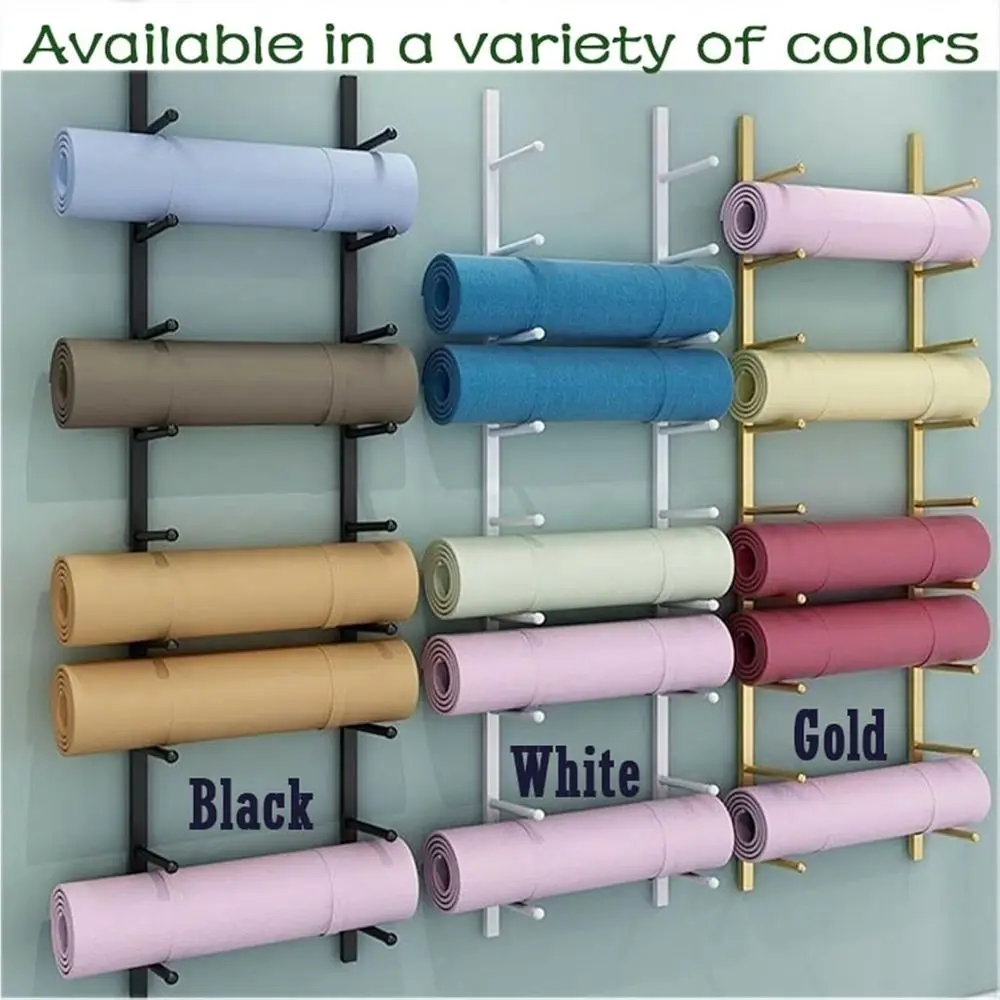 Rak Matras Yoga Logam yang Dip - Home Gym Yoga Mat Storage ulasan dan harga