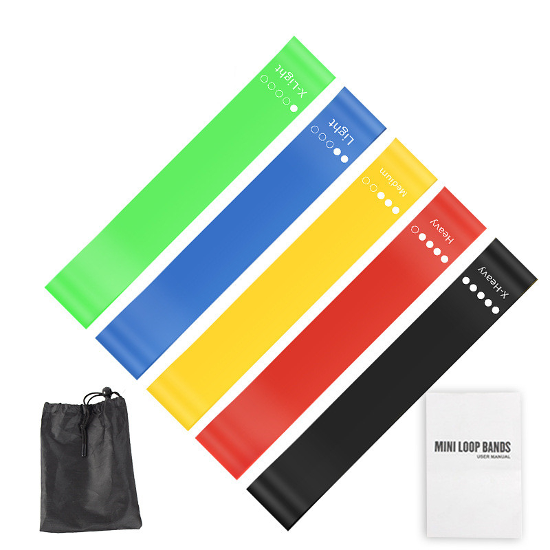 5 Buah Set Tali Resistensi TPE - Home Gym Furniture ulasan dan harga