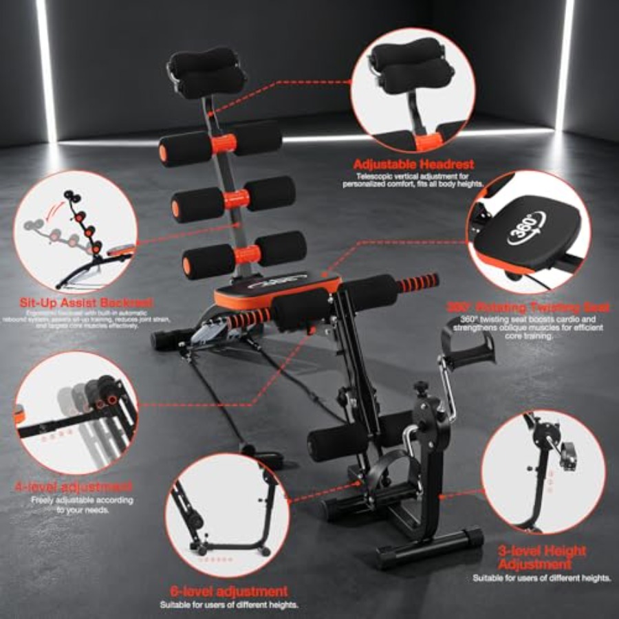 Alat Sit-Up Bench Adjustable u - Home Gym Leg Machine ulasan dan harga