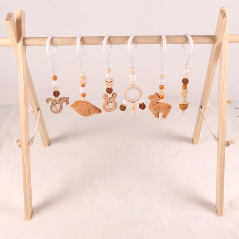 6 Buah Mainan Bayi Kayu Beech  - Home Gym Decor ulasan dan harga
