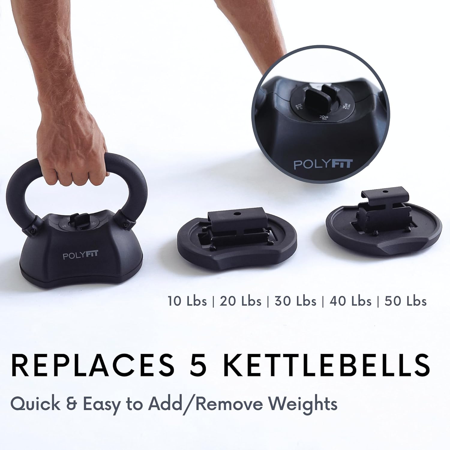 Set Kettlebell Polyfit Adjusta - Home Gym Kettlebells ulasan dan harga