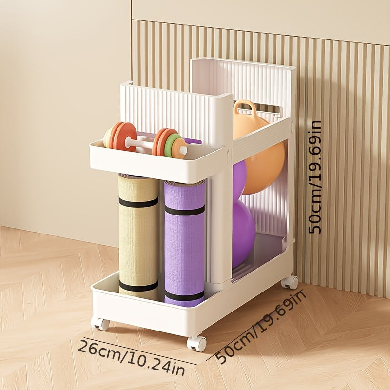 Rak Penyimpanan Peralatan Kebu - Home Gym Yoga Mat Storage ulasan dan harga