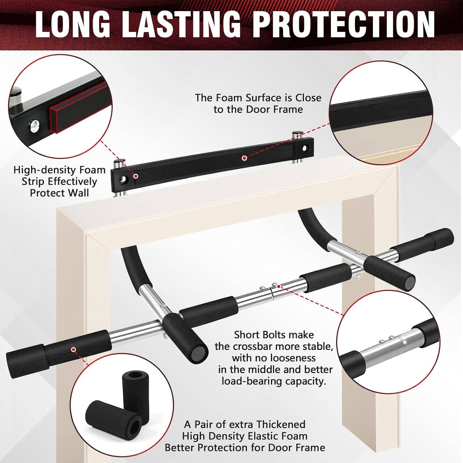 Bar Pull Up yang Dapat Disesua - Chin Up Doorframe ulasan dan harga