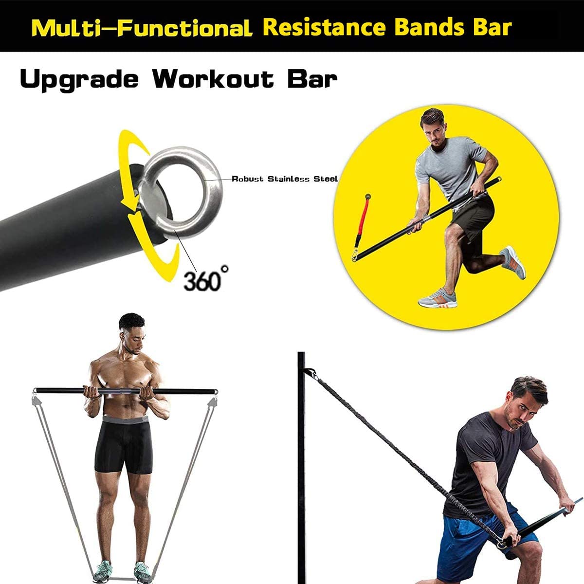 150lb Gelang Elastis Tahan Ram - Home Gym Dumbbell Workout ulasan dan harga