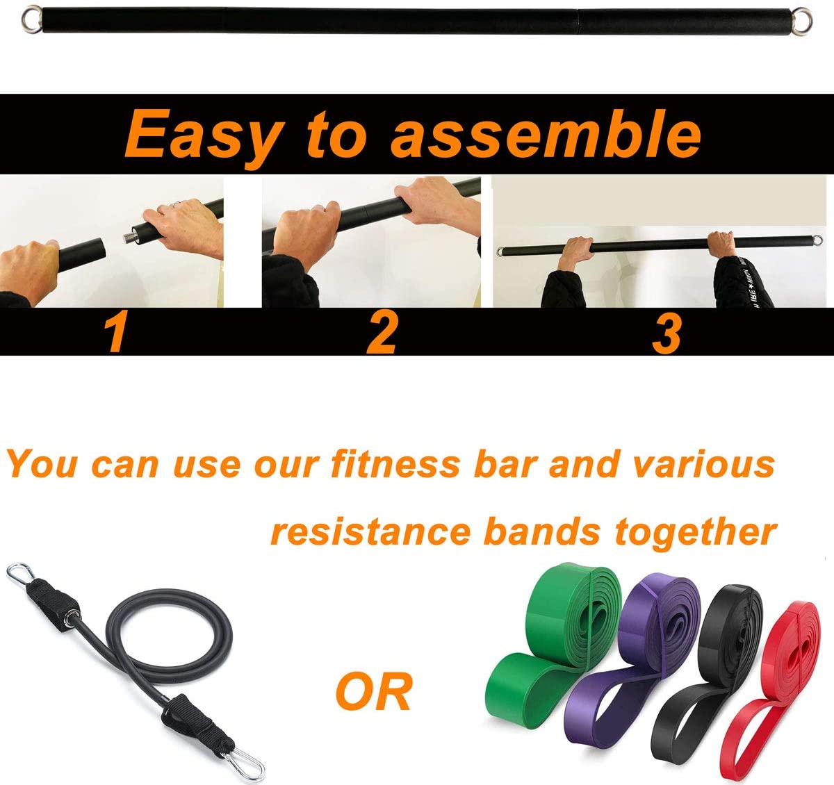 150lb Gelang Elastis Tahan Ram - Home Gym Dumbbell Workout ulasan dan harga