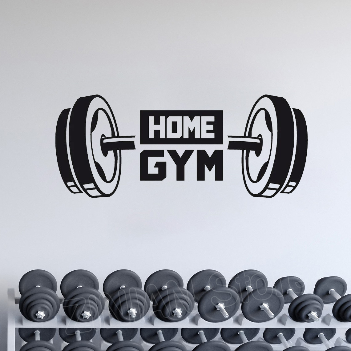 Stiker Dinding Dekorasi Gym Ru - Home Gym Furniture ulasan dan harga