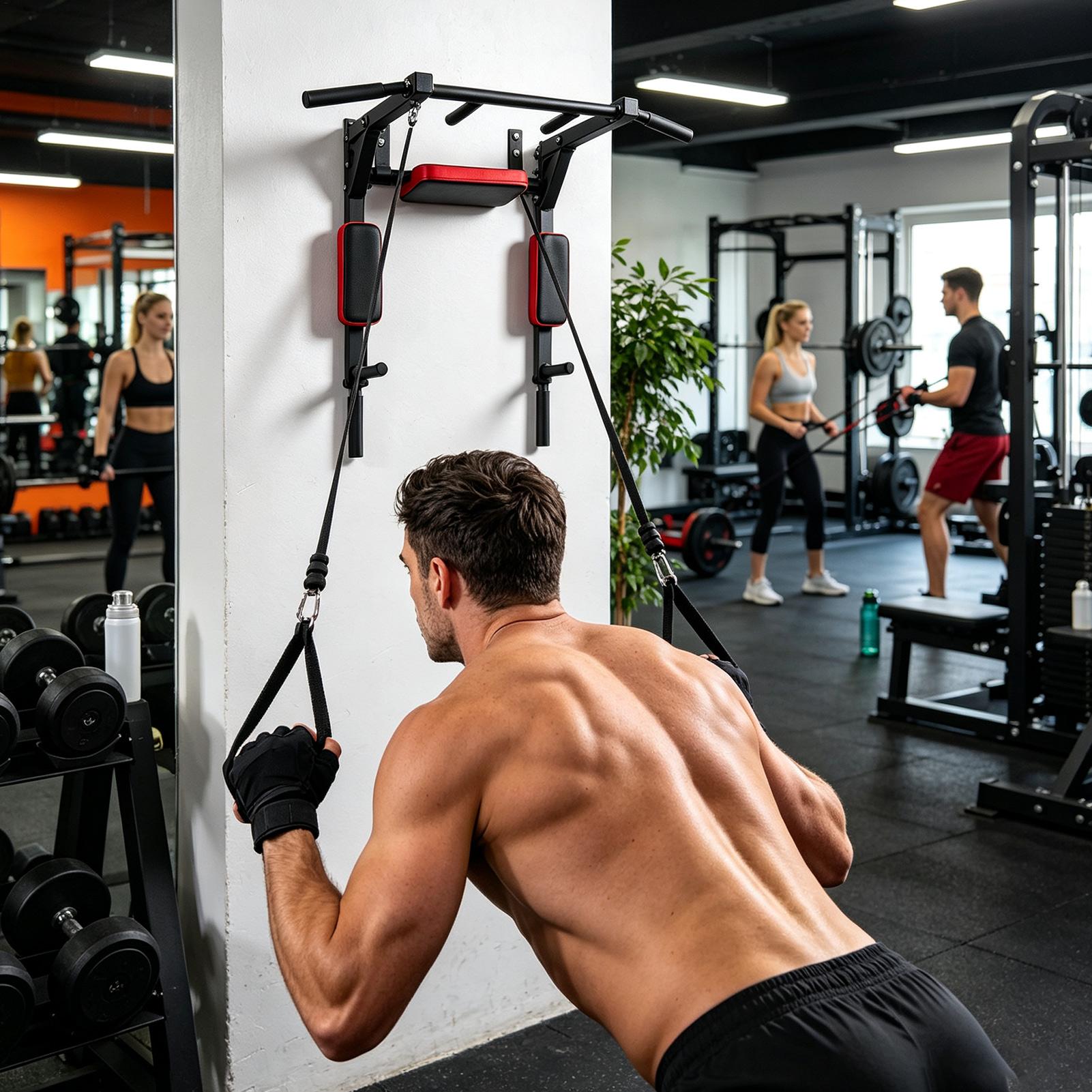 Bar Pull-up Dinding Multifungs - Home Gym Wall ulasan dan harga